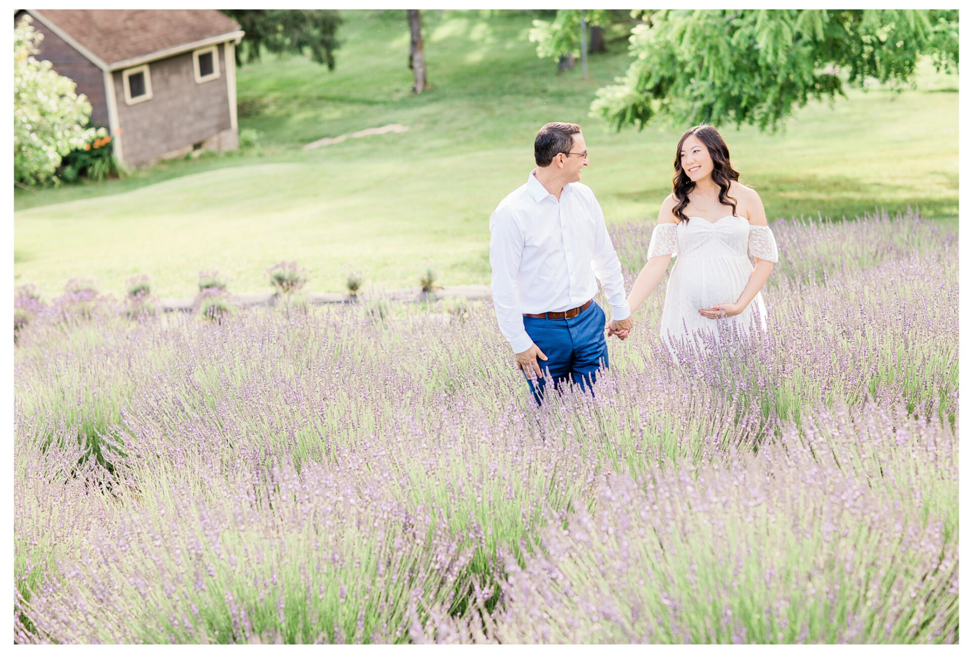 Dayton Maternity Photography | Winter Freire Photography | Dayton, Ohio Photographer | Organic Maternity Spring Session Centerville, OH | Timeless Organic Maternity Portraits | Lavender Field Photography Ohio | Dreamy Lavender Field Maternity Session
