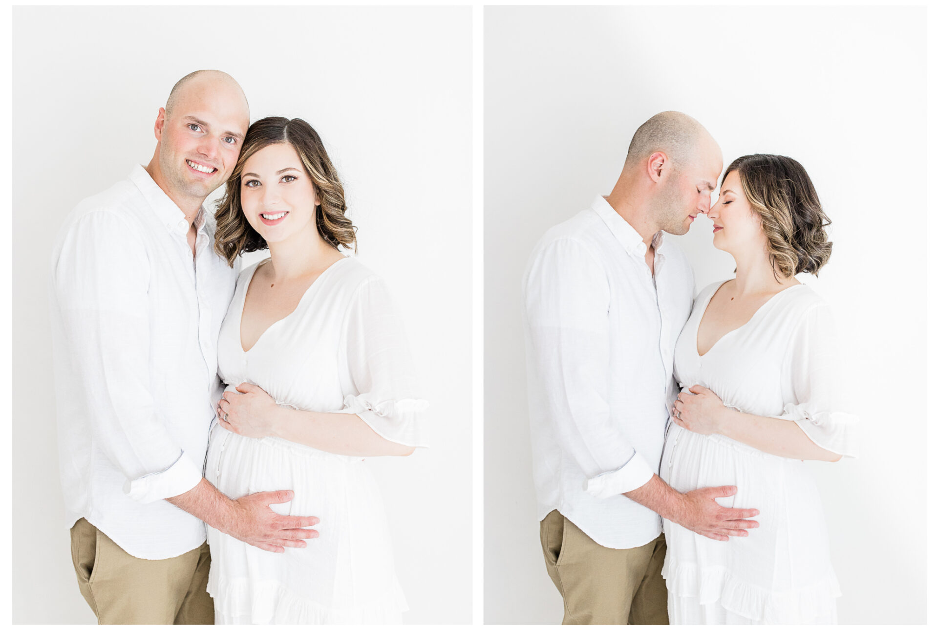 Dayton Maternity Photography | Winter Freire Photography | Dayton, Ohio Photographer | Organic Maternity Studio Session Centerville, OH | Timeless Organic Maternity Portraits