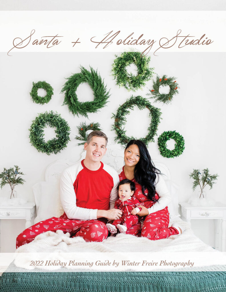 Winter Freire Photography 2022 Holiday Studio Events | The Santa Experience | Holiday PJs | Family Holiday Photography Dayton, Cincinnati, Columbus OH + surrounding areas