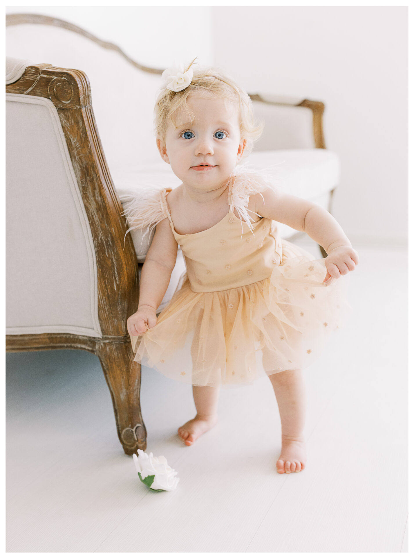 Winter Freire Photography | baby's first birthday celebration photos in a light and airy photography studio Dayton, Ohio