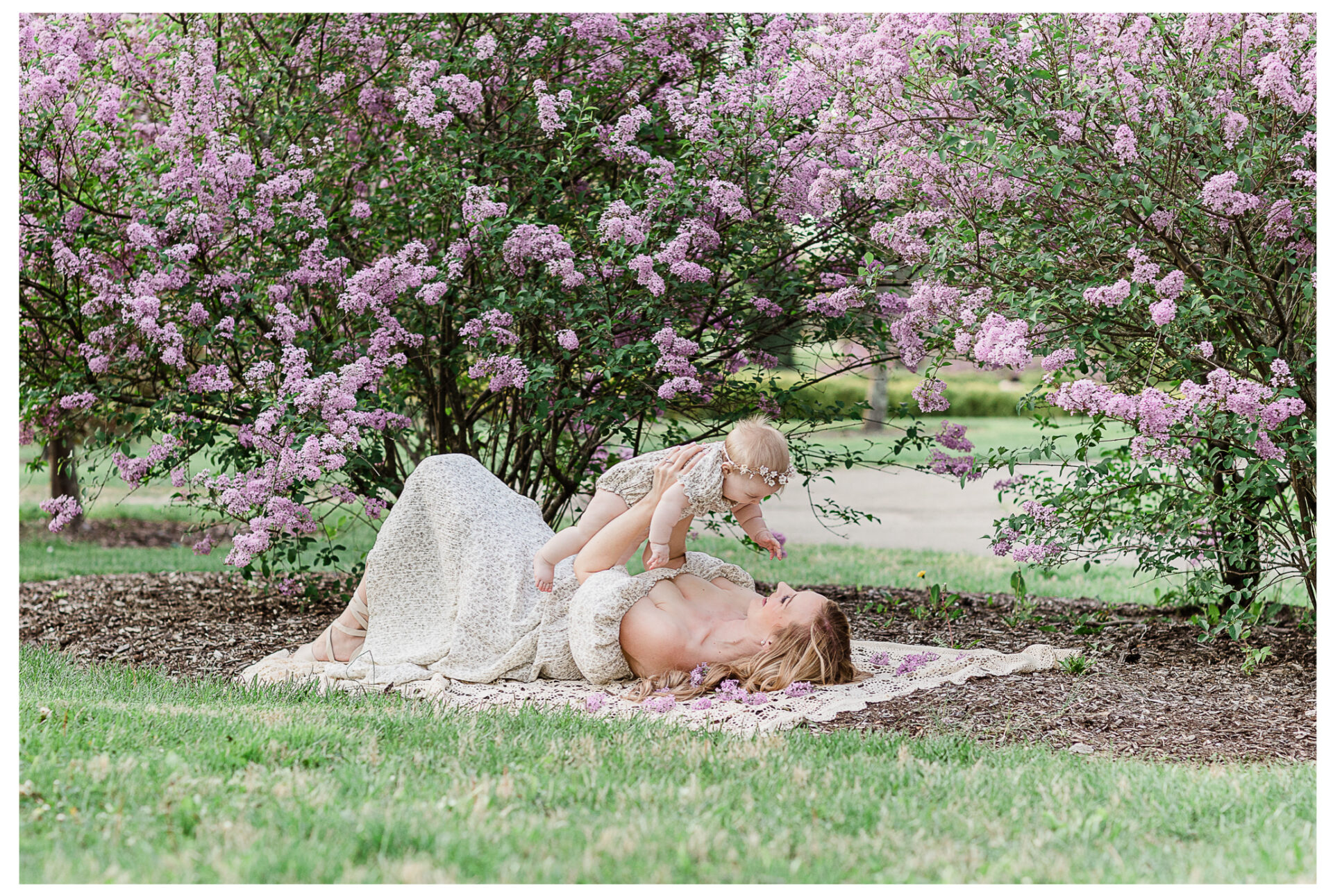 Winter Freire Photography | Springtime Baby Milestone Photography | Spring Blooms Dayton, Ohio